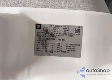 2011 GMC Yukon Slt from USA, damaged, VIN 1GKS2CE05BR372269